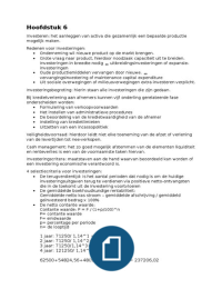 Samenvatting Bedrijfseconomie D-cluster