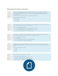 Oefenvragen WFT Inkomen 