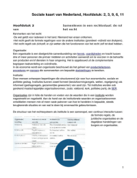 Sociale kaart van Nederland, H: 2, 3, 6, 9&11