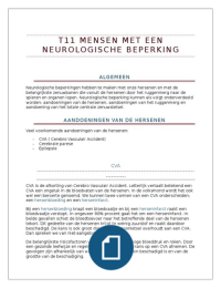 T11, neurologische beperkingen