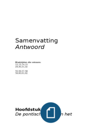 Kerk en geloof samenvatting antwoord