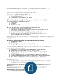 Samenvatting anatomie en fysiologie heel leerjaar 2 (GGZ)