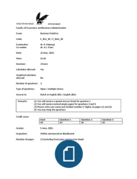 Statistics exam 2015-2