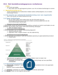 H11 Beleidsinformatica: Besluitvormingsproces verbeteren 