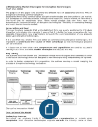 Summary of the articles from the lecture Global Strategy and Marketing