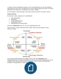 Aantekeningen Verandermanagement 1