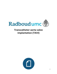 Scriptie 'Transcathetral aorta valve implantation (TAVI)'