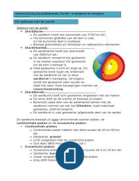 Samenvatting Aardrijkskunde: Endogene en Exogene processen