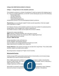 Summary Colleges BMW3010 - multi-morbidity of obesity