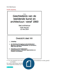 Geschiedenis van de architectuur vanaf 1860 volledig 2014-15