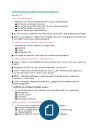 Samenvatting Readers Verkeersveiligheid 1, 2, 3, 5