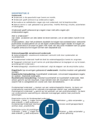 Onderzoeksmethodiek samenvatting