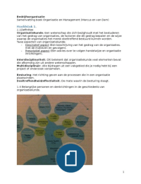 Samenvatting Organisatie & Management; Hoofdstuk 1, 4, 6, 8, 9, 10 