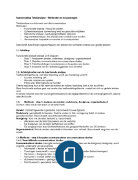 Overzichtelijke Samenvatting Tekstanalyse: Methoden en toepassingen - Karreman & van Enschot