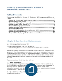 Qualitative Research in Business and Management, VU Chapter 2,3,4,7,8,6,10,11,12,13