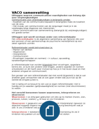 VA-CO samenvatting blok Ouderen & Geriatrie