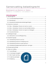 Belastingrecht hoofdstuk 3, 4 en 6