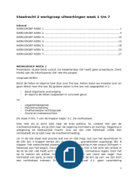 Uitwerkingen werkgroep 1 tm 7 Staatsrecht 2