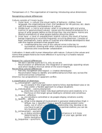 Trompenaars Ch 2, 3 & 4 Fill Ch 15