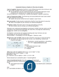 Principles of Managerial Finance, Hoofdstuk 9