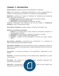 Statistical Methods for the Social Sciences, chapters 1-6 and 9-11, by Agresti & Finlay