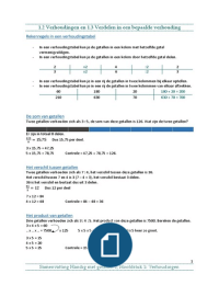 Samenvatting Verhoudingen