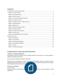 Perception & Motor Control Summary