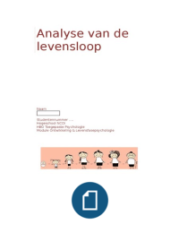 Analyse van de levensloop - Ontwikkeling & levensfasepsychologie