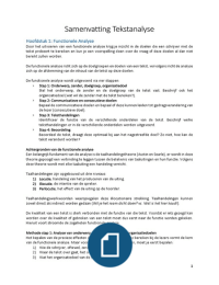 Samenvatting Tekstanalyse HS 1 t/m 5