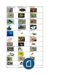 Soortenlijst kennistoets natuur en techniek niveau 2