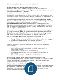 Complete samenvatting Strategie en management, 2e druk