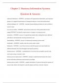 Chapter 2: Business Information Systems Question & Answers