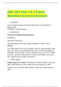 CSE 1321 Test 1 & 2 Topics Questions & Correct Answers