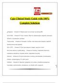 Cpje Clinical Study Guide with 100% Complete Solutions