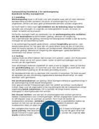 Samenvatting basisboek facility management h2 de werkomgeving 