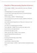 Principles of Macroeconomics Question & Answers 