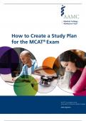 How to Create a Study Planfor the MCAT Exam