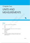 Chapter Two UNITS AND MEASUREMENTS