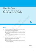 FIGURE 8–3 The gravitational force between any two bodies varies directly as the product of their masses and inversely as the square of the distance between them.