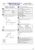 Combined Prodigy Test - 3-May - Full Syllabus