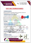 HEAT AND THERMODYNAMICS