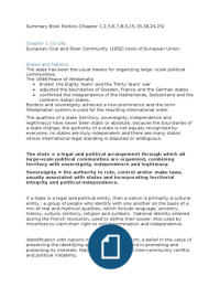 Summary Politics Block 1.4 