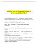  OLERE Study Guide questions and answers well illustrated.