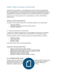 CCOM Chapter 4 (4.1-4.8)  -Corporate Communication and Concern Communication 