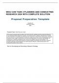  WGU C455 TASK 2 PLANNING AND CONDUCTING RESEARCH 2024 WITH COMPLETE SOLUTION