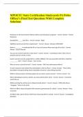 MPOETC State Certification Studycards PA Police Officer's Final Test Questions With Complete