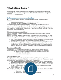 samenvatting statistiek III