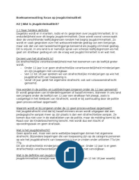 Boek samenvatting Focus op jeugdcriminaliteit