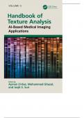 Handbook of Texture Analysis: AI-Based Medical Imaging Applications 2024 with complete solution