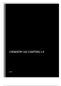 Chemistry 101 Chapters 1-4